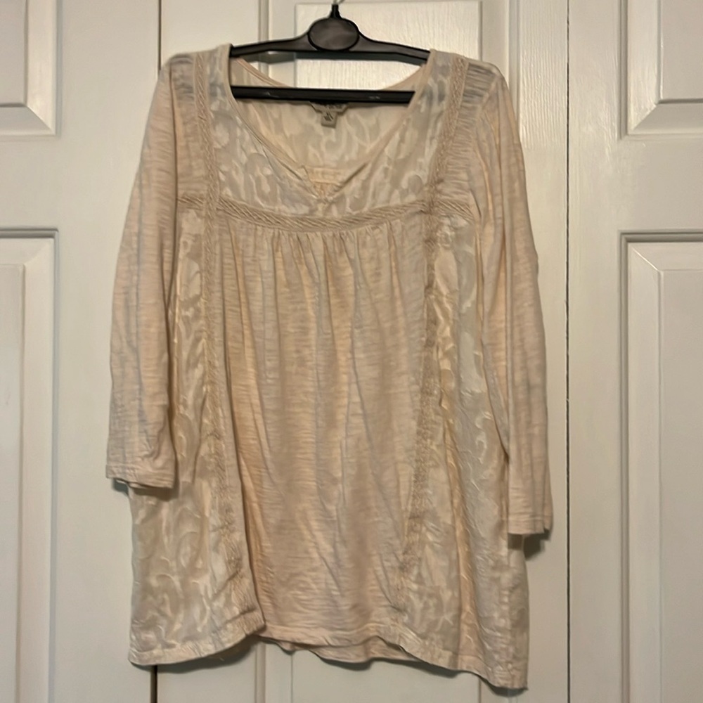 Lucky cream knit top